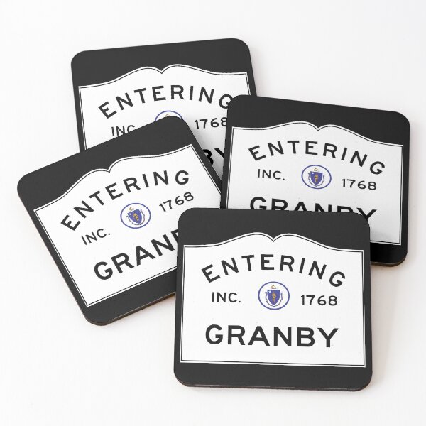 Item preview,  Entering Granby Massachusetts - Commonwealth of Massachusetts Road Sign  designed and sold by NewNomads.