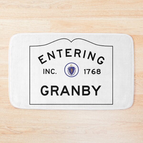 Item preview,  Entering Granby Massachusetts - Commonwealth of Massachusetts Road Sign  designed and sold by NewNomads.