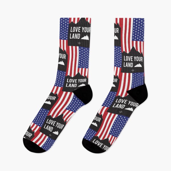 Item preview, LOVE YOUR LAND - USA (RW&B) designed and sold by TheMountainSoul.