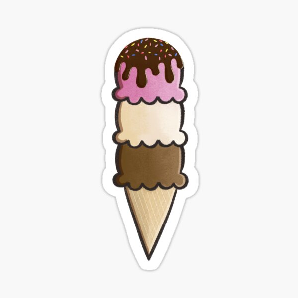 Item preview, Neapolitan Ice Cream Cone designed and sold by OUXEV.