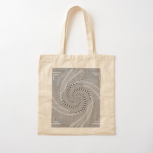 #Pattern, #vortex, #design, #abstract, geometry, creativity, illustration, hypnosis, spiral, intricacy, illusion Cotton Tote Bag