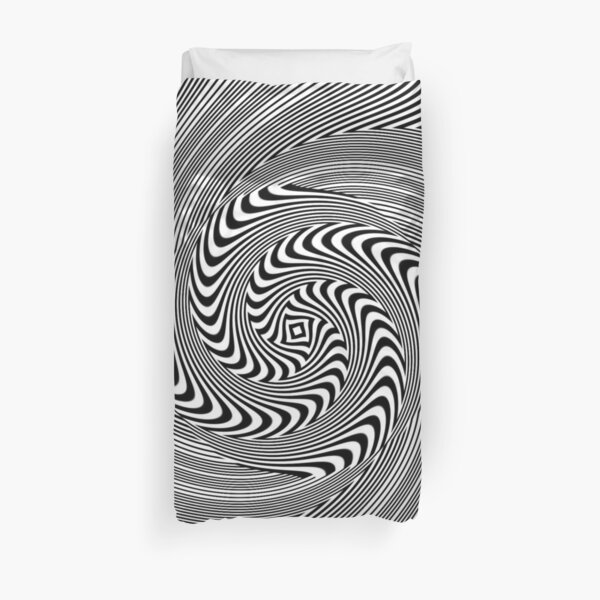 #Pattern, #vortex, #design, #abstract, geometry, creativity, illustration, hypnosis, spiral, intricacy, illusion Duvet Cover