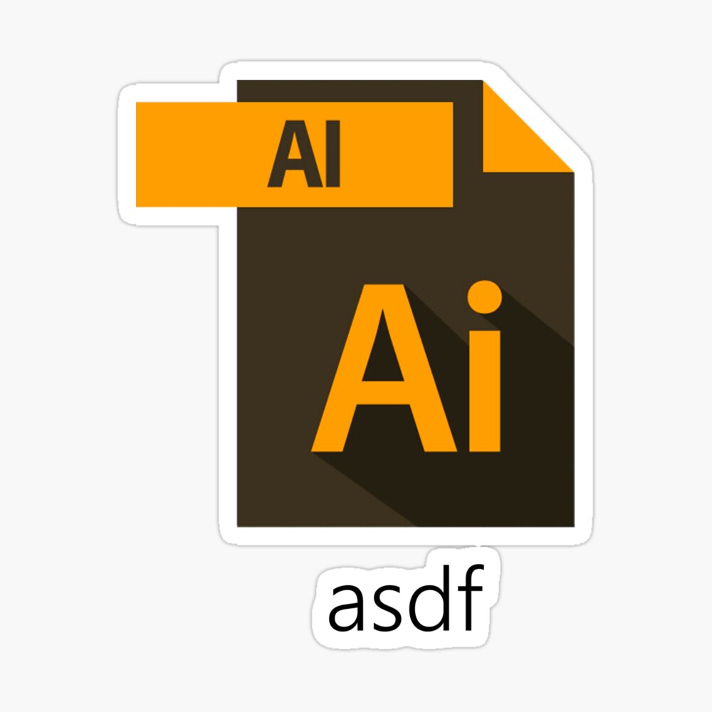 Asdf Ai File Poster By Materoj Redbubble