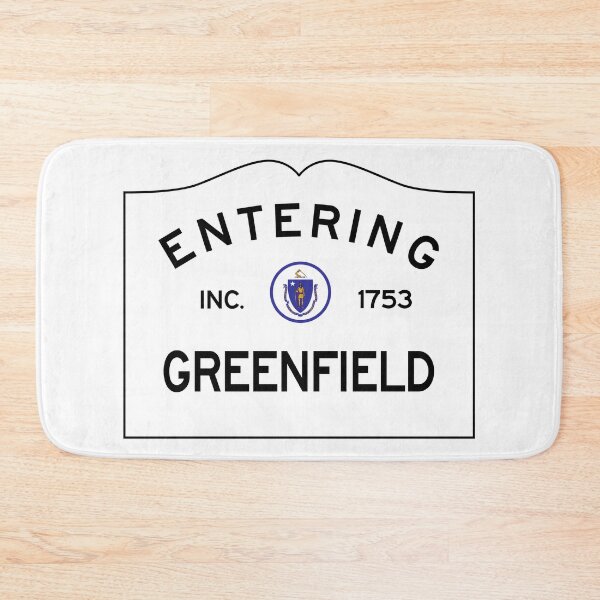 Item preview, Entering Greenfield Massachusetts - Commonwealth of Massachusetts Road Sign  designed and sold by NewNomads.