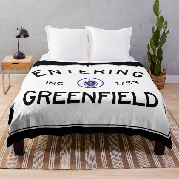 Item preview, Entering Greenfield Massachusetts - Commonwealth of Massachusetts Road Sign designed and sold by NewNomads.