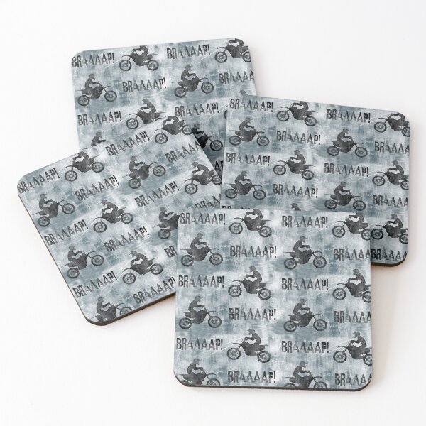 Item preview, Motocross BRAAAAP! - dusty blue designed and sold by littlearrow.