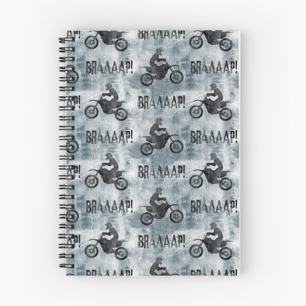 Item preview, Motocross BRAAAAP! - azul polvoriento designed and sold by littlearrow.