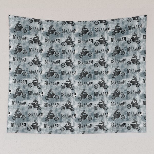 Item preview, Motocross BRAAAAP! - dusty blue designed and sold by littlearrow.