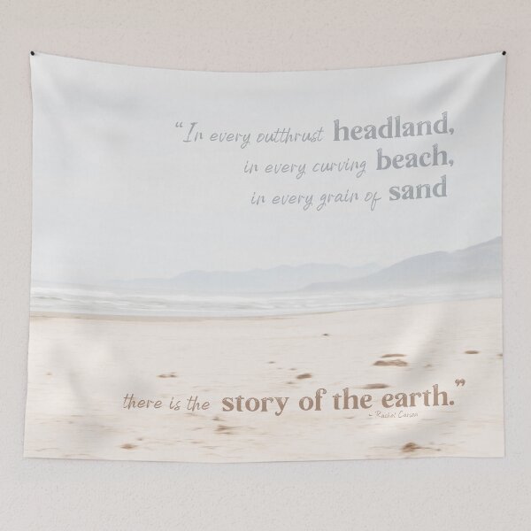 Item preview, Curving Beach Oregon Coast Dream with Quote designed and sold by nancyjcreates.