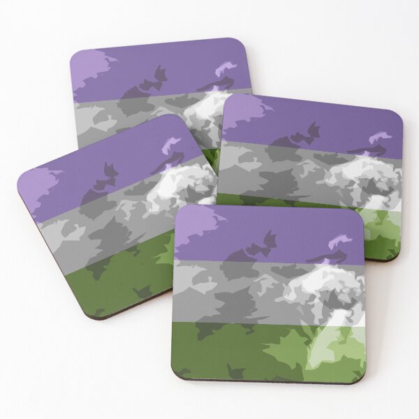 Item preview, Textured Abstract Genderqueer Pride Flag Large Series 1 designed and sold by AbstruseArtisan.