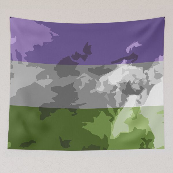 Item preview, Textured Abstract Genderqueer Pride Flag Large Series 1 designed and sold by AbstruseArtisan.