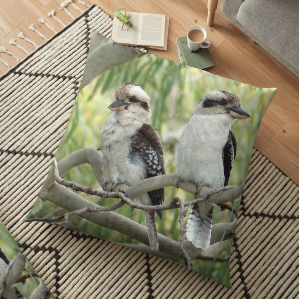 Kookaburra sits in the old gum tree Floor Pillow