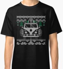 Vintage Retro Camper Van Sweater Knit Style Classic T-Shirt