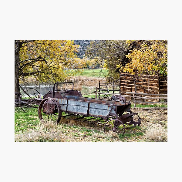 Antique Horse-drawn McCormick Deering All-steel 4A Manure Spreader Photographic Print