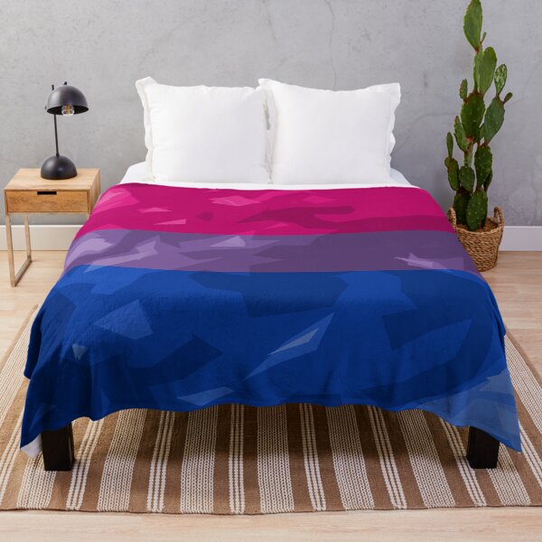 Aperçu de l'œuvre Drapeau de la fierté bisexuelle abstraite texturée, grande série 1 créée et vendue par AbstruseArtisan.