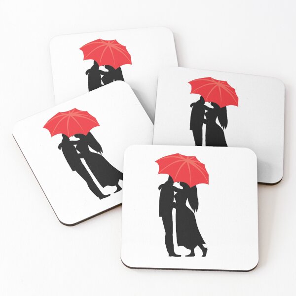 Item preview, Couple Kissing Under A Red Umbrella designed and sold by AdamStCyr.