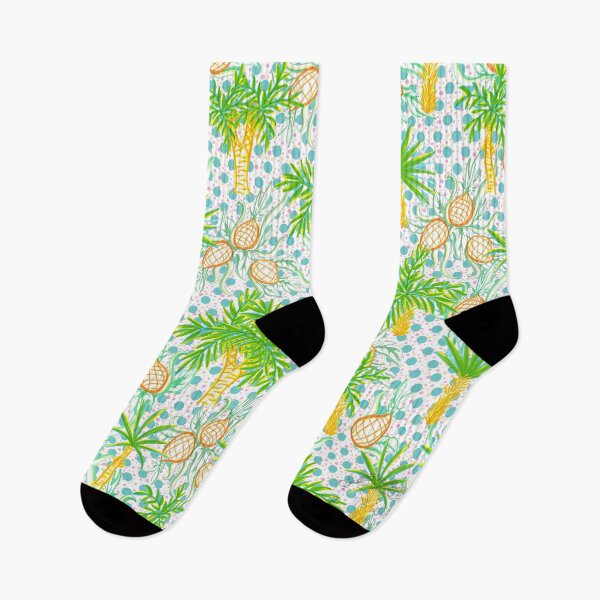 Item preview, Pineapples and Palm Trees designed and sold by tinaschofield.