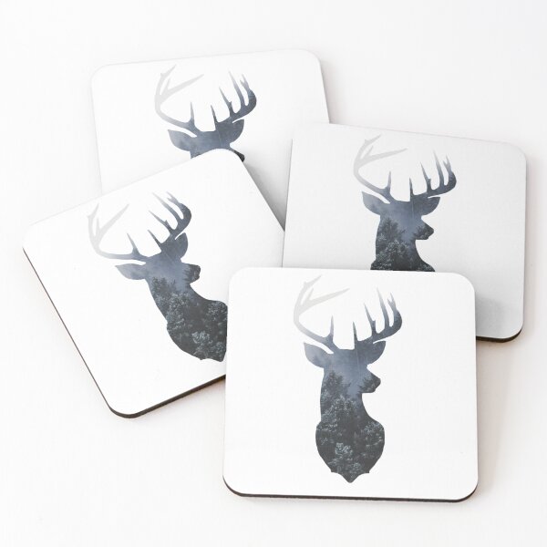 Item preview, Winter Deer Nature Print designed and sold by PiscesVibes.