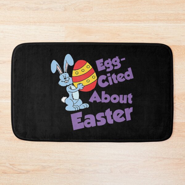Item preview, Egg Cited About Easter Pun  Bunny Egg designed and sold by IceNiceIce.