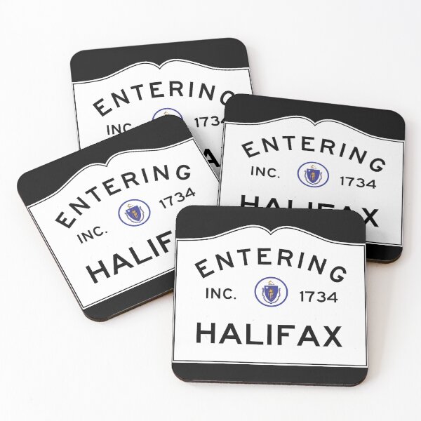 Item preview, Entering Halifax - Commonwealth of Massachusetts Road Sign designed and sold by NewNomads.