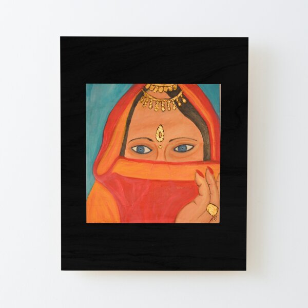 Behind the Veil Wood Mounted Print
