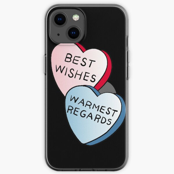 Best Wishes, Warmest Regards on candy. David Rose and Stevie banter awkwardly in Schitt's Creek at the Rosebud Moteel iPhone Soft Case