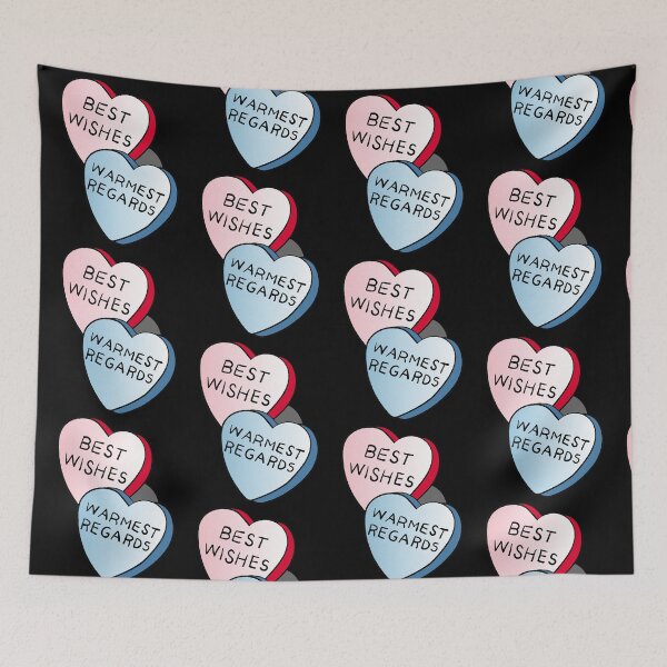 Item preview, Best Wishes, Warmest Regards on candy. David Rose and Stevie banter awkwardly in Schitt's Creek at the Rosebud Moteel designed and sold by The-Goods.