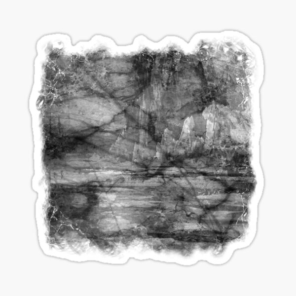 The Atlas of Dreams - Plate 13 (b&w) Sticker