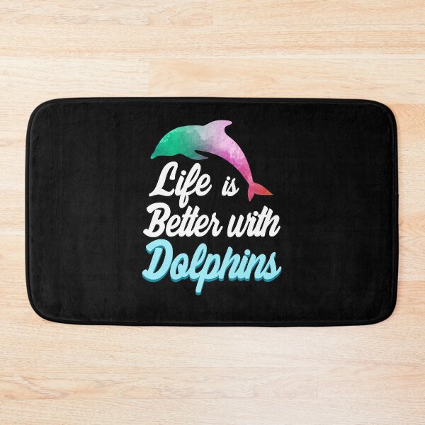 Item preview, Life is better with Dolphins Dolphin Gift designed and sold by redshirtz.
