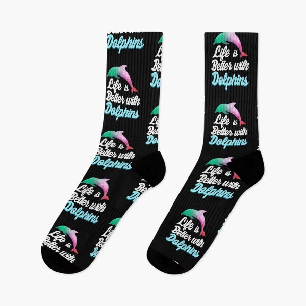 Item preview, Life is better with Dolphins Dolphin Gift designed and sold by redshirtz.