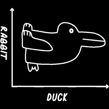 Artwork thumbnail, Duck Rabbit Graph Math Teacher Easter by WanitaDesign