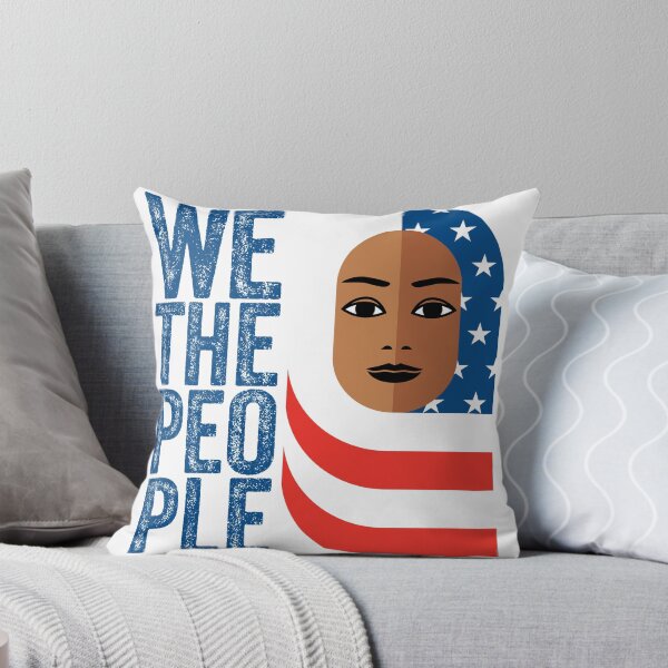 Item preview, Muslim Woman wearing hijab of american flag designed and sold by DKMurphy.