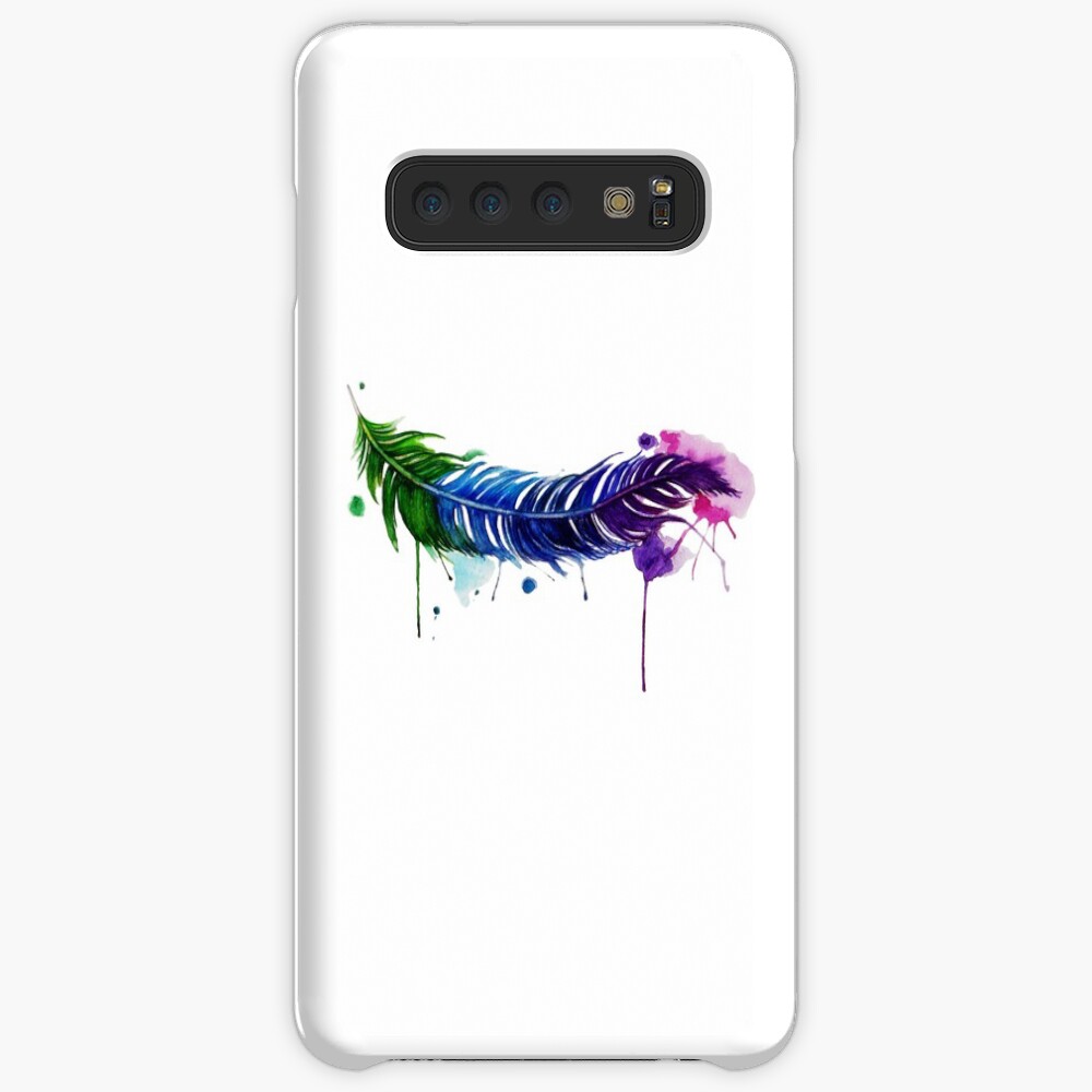 Watercolor Feather Tattoo Samsung Galaxy Snap Case