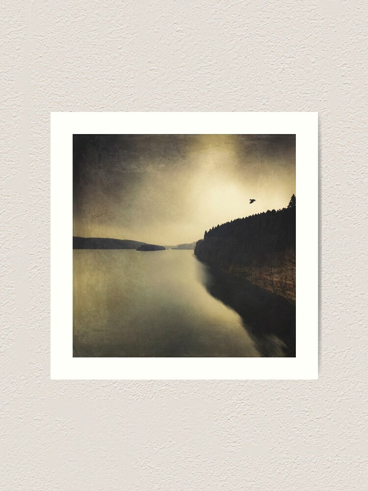Thumbnail 1 of 3, Art Print, Quiet Lake designed and sold by DyrkWyst.