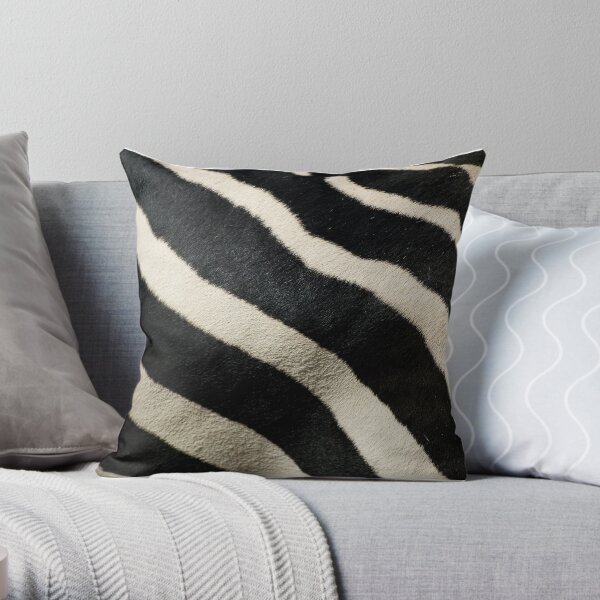 Zebra Pattern Throw Pillow