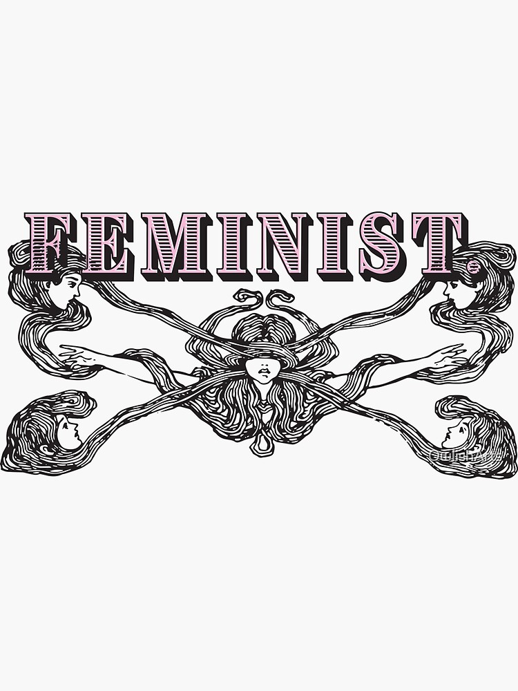 Thumbnail 3 of 3, Sticker, Feminist designed and sold by OwlishArts.