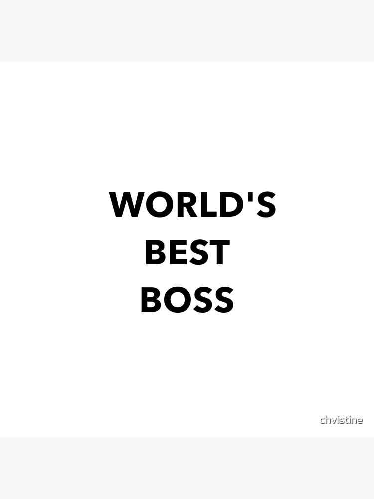 "World's Best Boss The Office" Poster for Sale by chvistine Redbubble