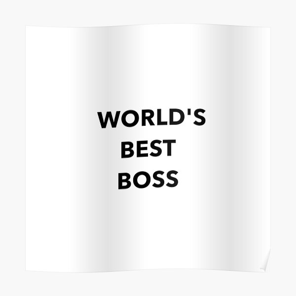 "World's Best Boss The Office" Poster for Sale by chvistine Redbubble