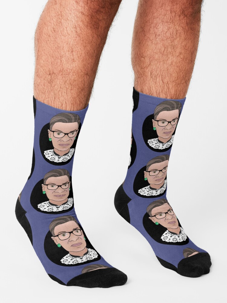 Thumbnail 3 of 5, Socks, Ruth Badass Ginsberg designed and sold by OwlishArts.