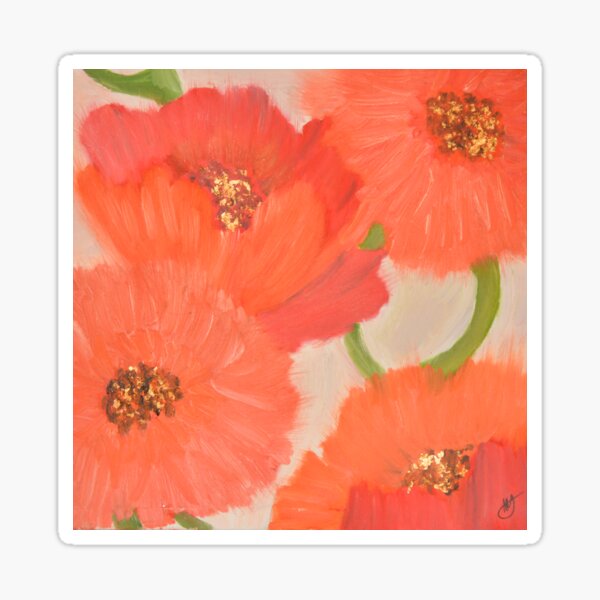 The Red Flowers Sticker