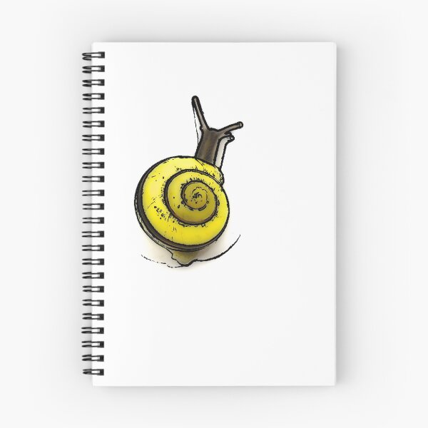 Item preview, Caracol amarillo sobre blanco designed and sold by sajasca.