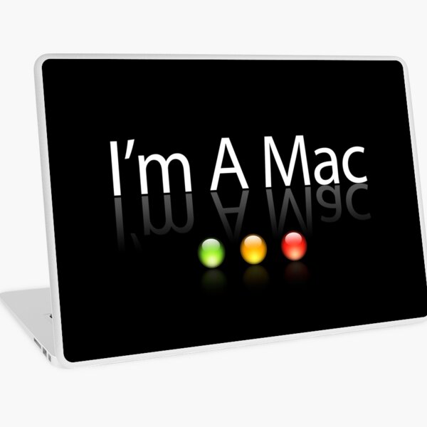 I'm A Mac White Text Laptop Skin