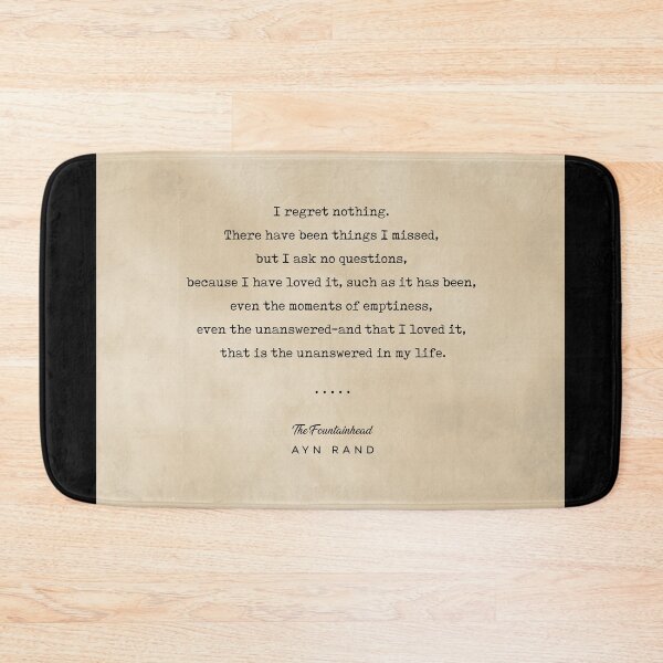 Item preview, Ayn Rand Quote 03 - Typewriter Quote on Old Paper - Minimalist Literary Print designed and sold by Studio Grafiikka.