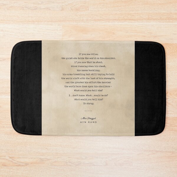 Item preview, Ayn Rand Quote 02 - Typewriter Quote on Old Paper - Minimalist Literary Print designed and sold by Studio Grafiikka.