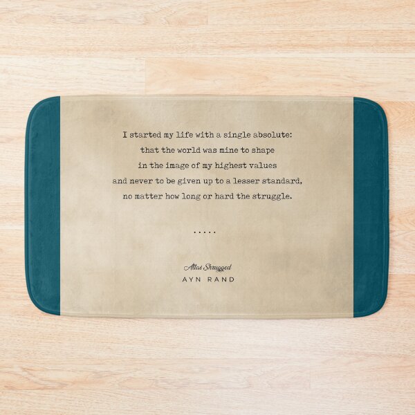 Item preview, Ayn Rand Quote 01 - Typewriter Quote on Old Paper - Minimalist Literary Print designed and sold by Studio Grafiikka.