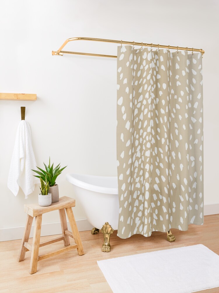 Beige Designer buy Ranch Style Shower Curtains