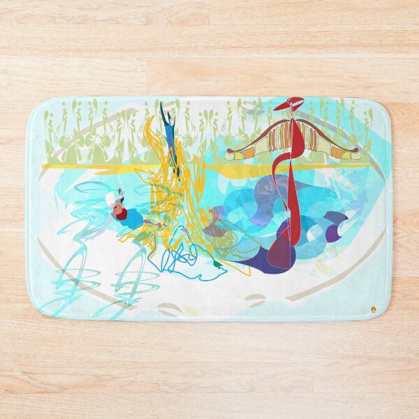 Item preview, River Bathers Interwoven Landscapes designed and sold by lateralcanvas.