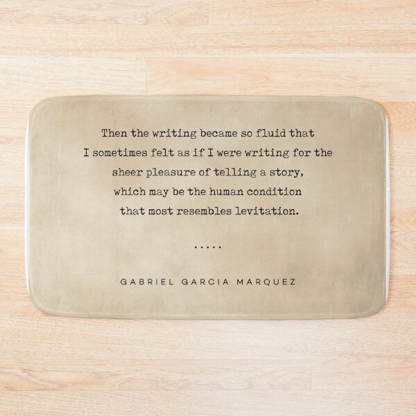 Item preview, Gabriel Garcia Marquez Quote 02 - Typewriter Quote on Old Paper - Minimalist Literary Print designed and sold by Studio Grafiikka.