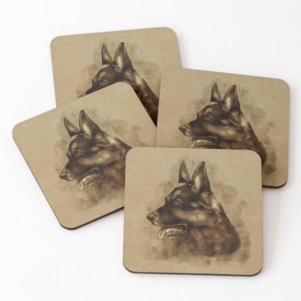 Item preview, Pastor Alemán - Retrato GSD designed and sold by k9printart.
