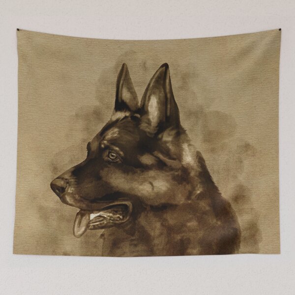 Item preview, German Shepherd Dog - GSD Portrait designed and sold by k9printart.